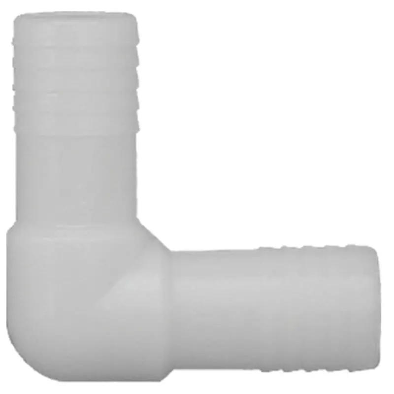 Boshart Nylon 90° Elbow Fitting – 1/2" Barb, 1/4 Bend, For Irrigation & Plumbing 1