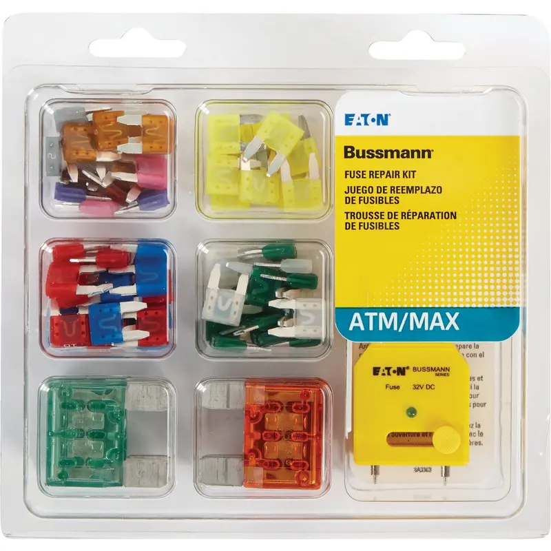 Bussmann Atm, Max & Ft Blade Fuse Assortment – 64-Piece Kit 1