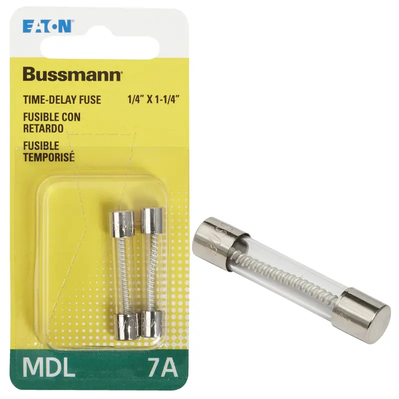Bussmann Mdl Glass Tube Fuse – 7-Amp Fast-Acting, Electronic Protection (2-Pack) 1