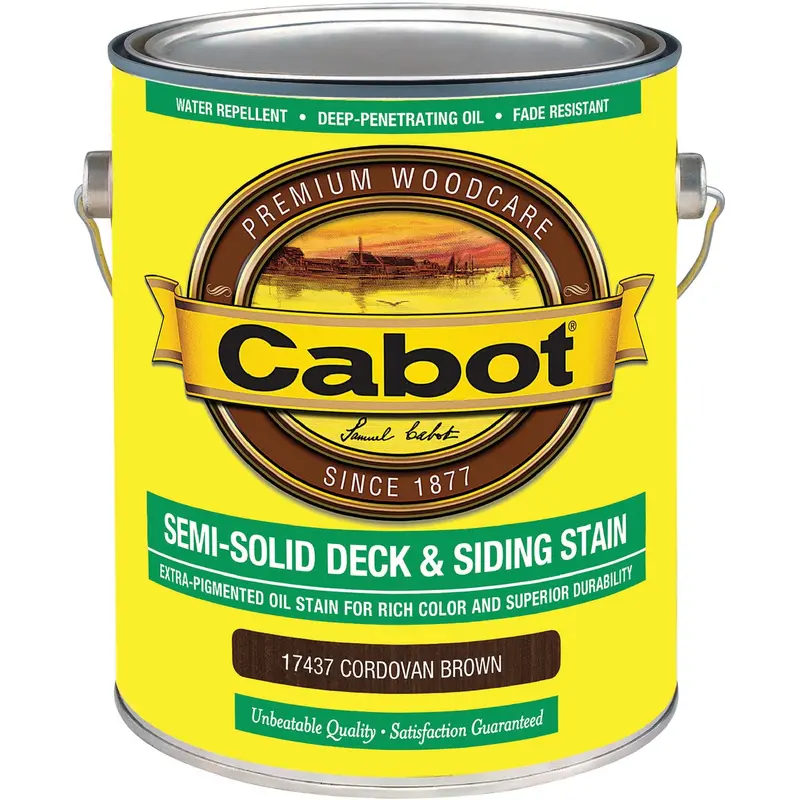 Cabot Semi-Solid Cordovan Brown Deck & Siding Stain – 1-Gallon Voc-Compliant Formula 1