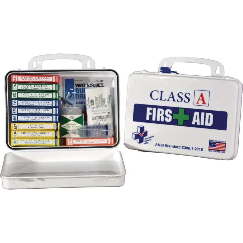 Certified Safety Ansi/Osha-Compliant First Aid Kit – Class A, 82-Piece 1