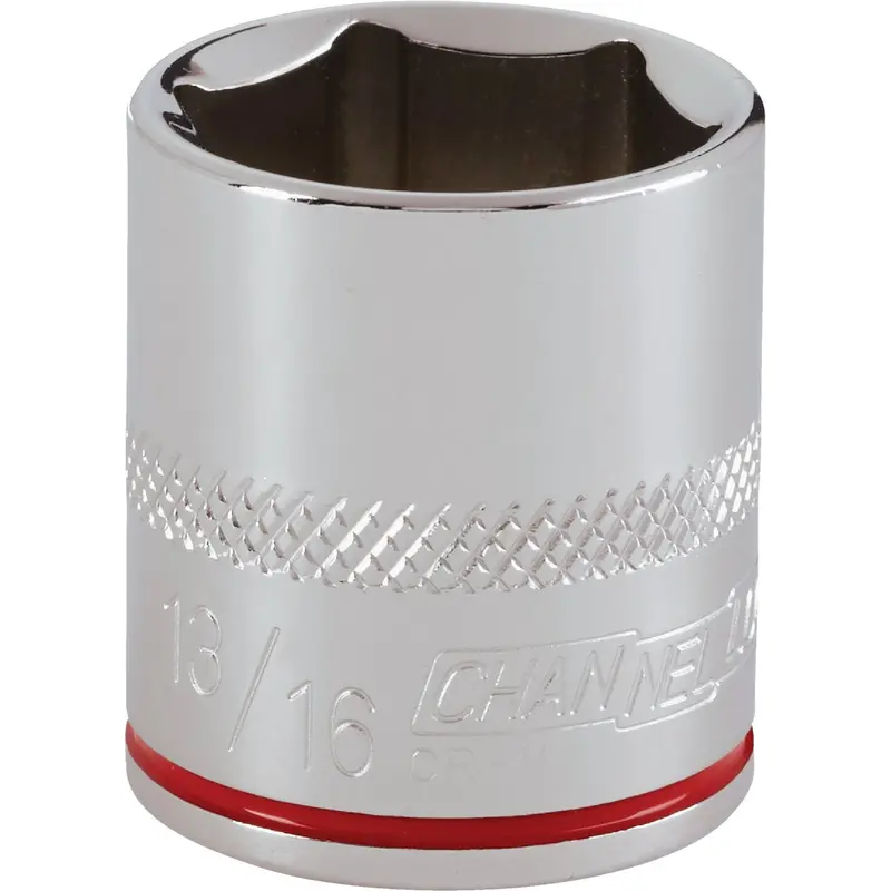 Channellock 6-Point Standard Socket – 3/8" Drive, 13/16", Shallow Design 1