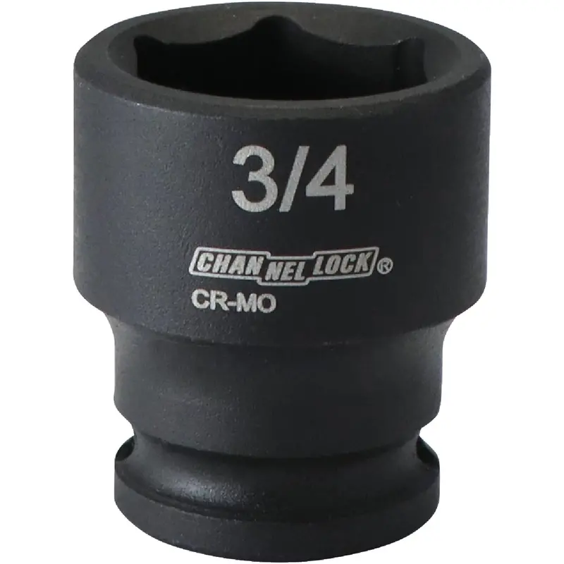Channellock Impact Socket – 3/8" Drive, 3/4" 6-Point Shallow Standard Size 1