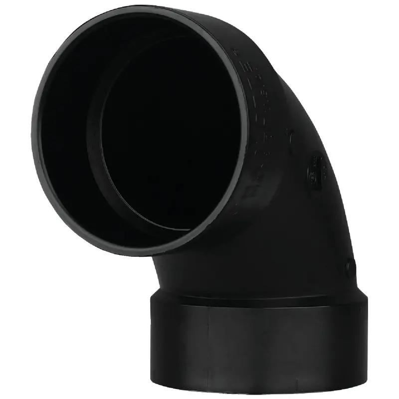 Charlotte Pipe Abs Sanitary Elbow – 1-1/2", Hub X Hub, 90° (1/4 Bend) 1