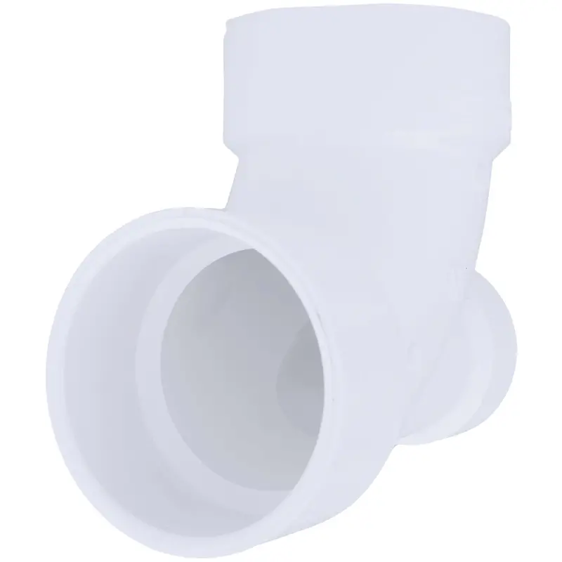 Charlotte Pipe Pvc Dwv Elbow – 3" X 3" X 2", Schedule 40, 90° Low-Heel Inlet, 1/4 Bend 1