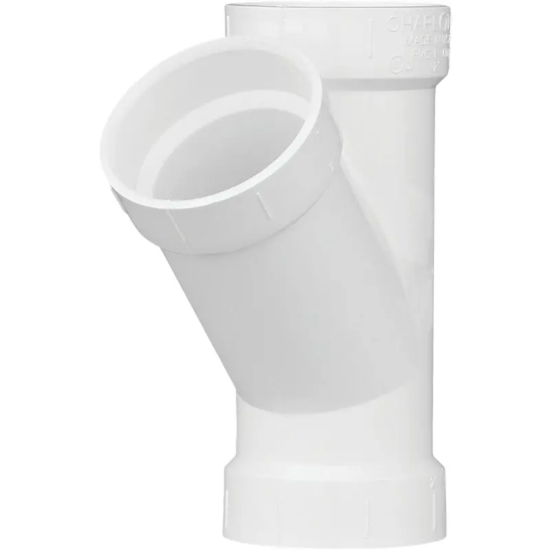 Charlotte Pipe Schedule 40 Pvc Dwv Wye Fitting – 2" Hub Connection For Drain-Waste-Vent Systems 1