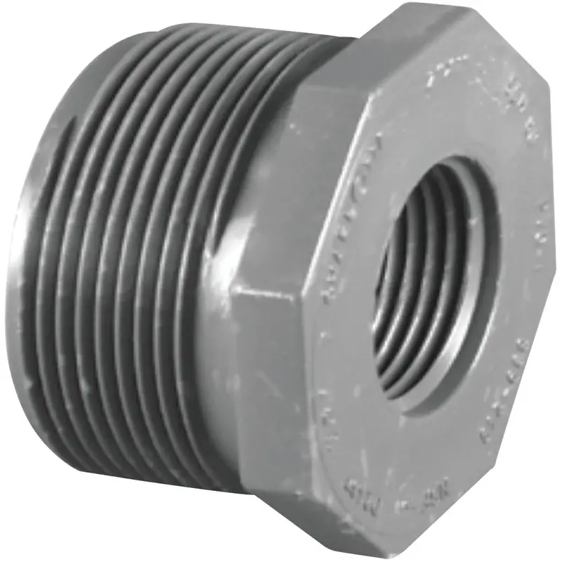 Charlotte Pipe Schedule 80 Pvc Bushing – 1" M.I.P. × 3/4" F.I.P. Reducer Fitting 1