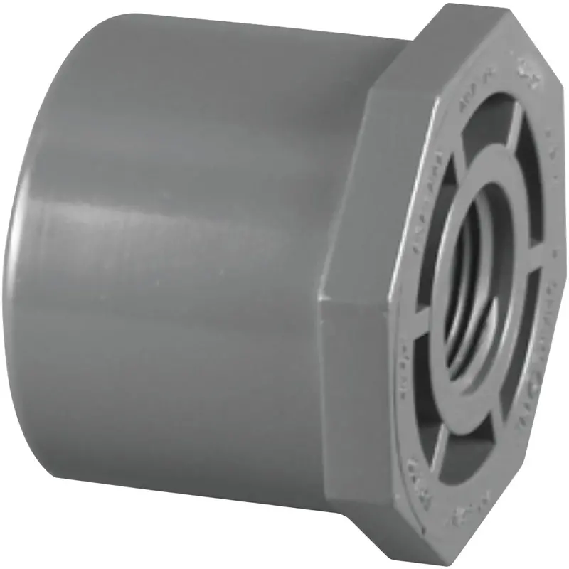 Charlotte Pipe Schedule 80 Pvc Reducing Bushing – 1" Spigot X 3/4" Fip Adapter Fitting 1
