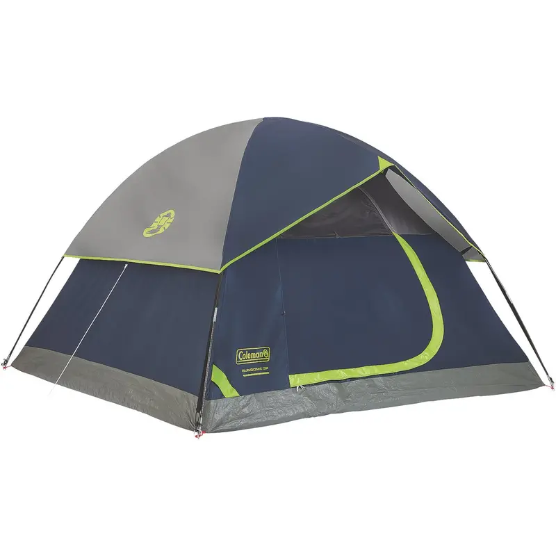 Coleman Dome Tent – 3-Person, 7 Ft × 7 Ft Floor Plan 1