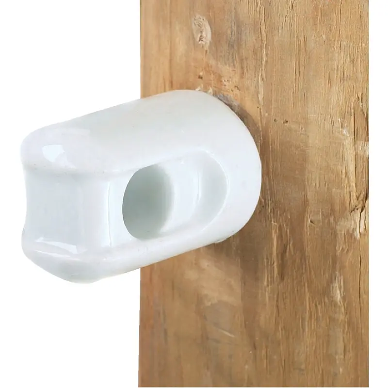 Dare Screw-In Porcelain Electric Fence Insulator – White Finish 1