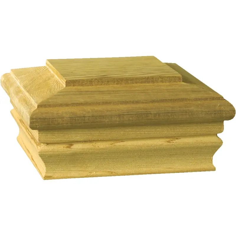 Deckorators Cedar 4-Inch X 4-Inch Press-On Post Cap 1