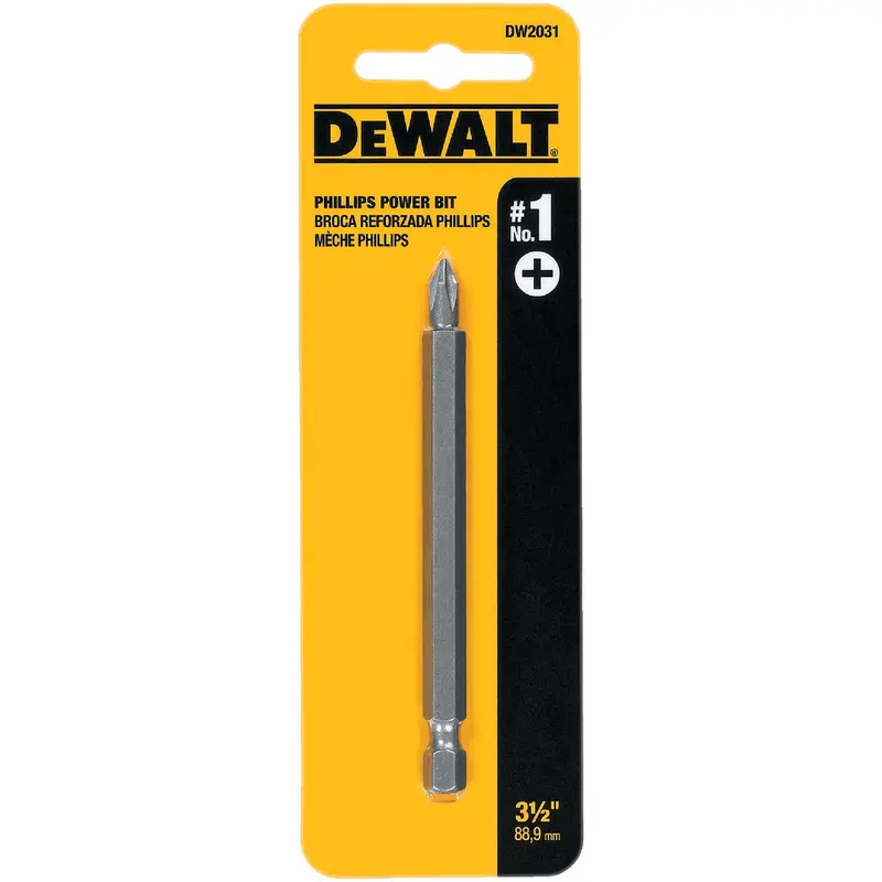Dewalt Phillips #1 Power Screwdriver Bit – 3-1/2 Inch, 1/4 Inch Shank 1