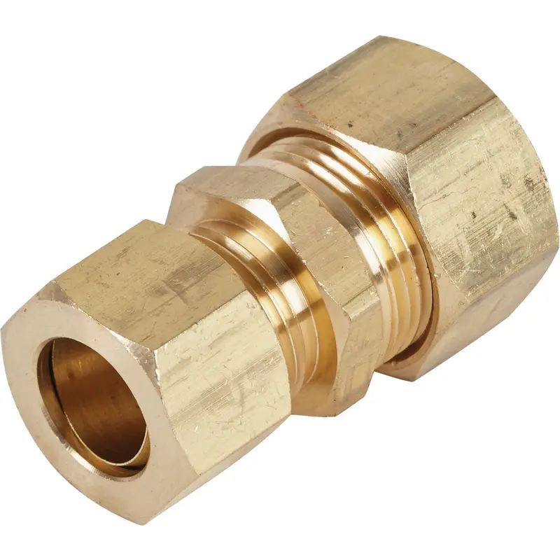Do It Best Brass Compression Reducing Union — 5/8" Od × 1/2" Od 1