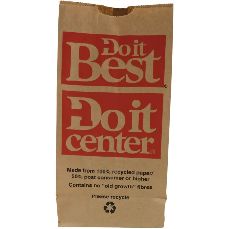 Do It Best Paper Shopping Bags – 10 Lb Capacity, Eco-Friendly Bulk Pack (500) 1
