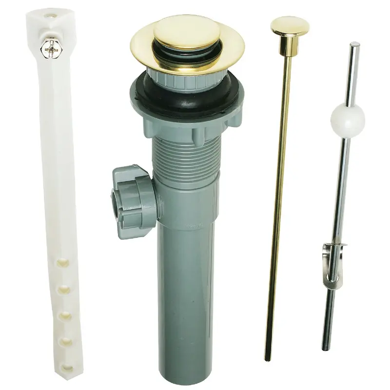 Do It Polished Brass Pop-Up Drain Assembly – 1-1/4-Inch Size 1
