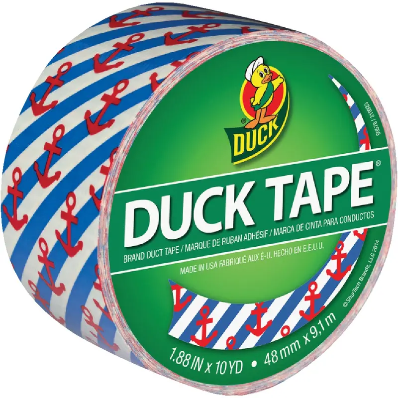 Duck Printed Duct Tape – 1.88" X 10 Yards, Anchor-Themed Design 1