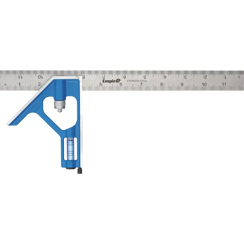 Empire True Blue 12-Inch Heavy-Duty Combination Square – English Scale, Professional Grade 1