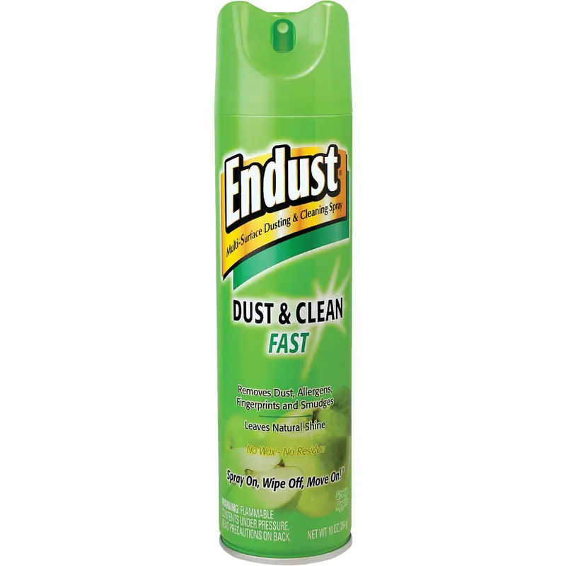 Endust Furniture Polish – Green Apple Scent, 10 Oz. Aerosol Can 1