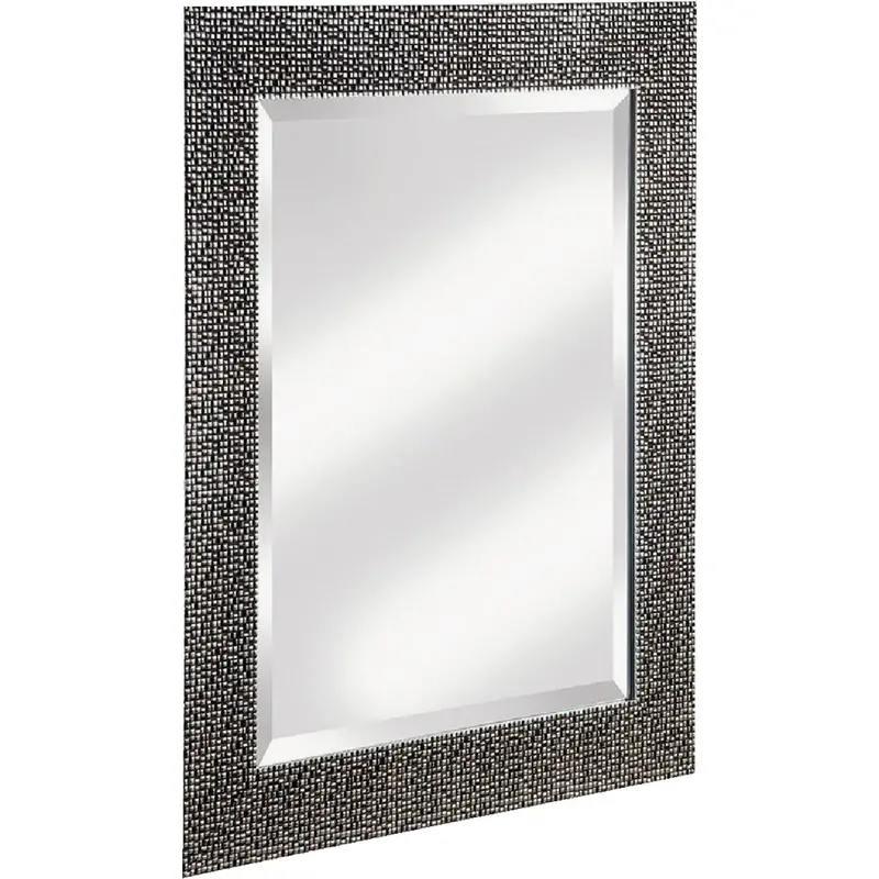 Erias Home Designs Framed Wall Mirror – 25.5-Inch × 35.5-Inch Chromed Espresso Finish 1