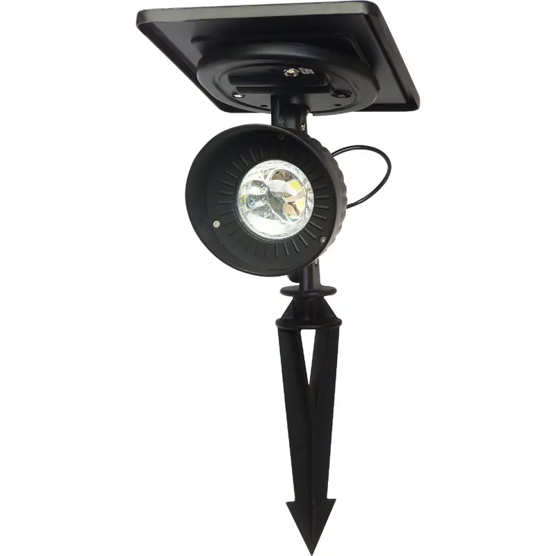 Gama Sonic Solar-Powered Path Light – Black Aluminum Housing, 120 Lumens 1