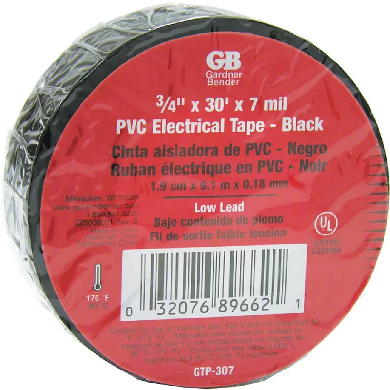Gardner Bender General-Purpose Electrical Tape – 3/4 In × 30 Ft 1