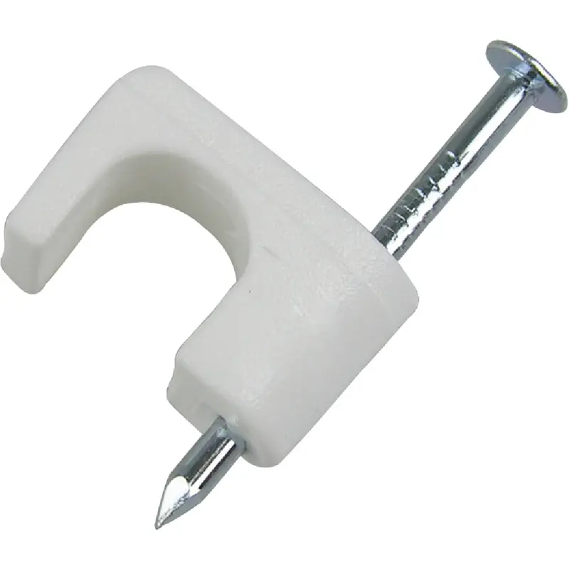 Gardner Bender Uv-Resistant Coaxial Cable Staple – 1/4" Polyethylene, White, 25-Pack 1