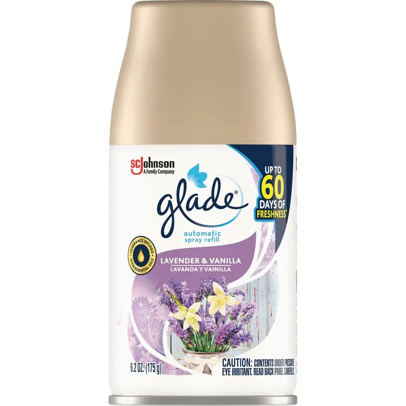 Glade Lavender & Vanilla Automatic Air Freshener Refill – 6.2 Oz, Long-Lasting Scent 1