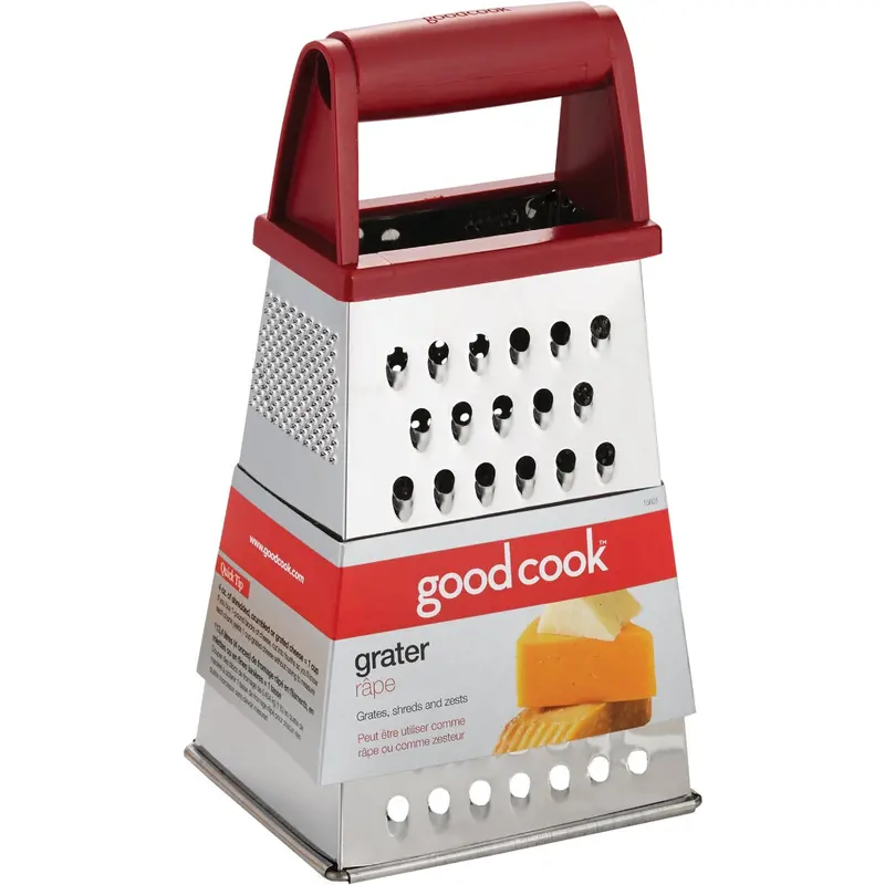 Goodcook Multi-Surface Stainless Steel Grater – 4-Sided Kitchen Tool 1