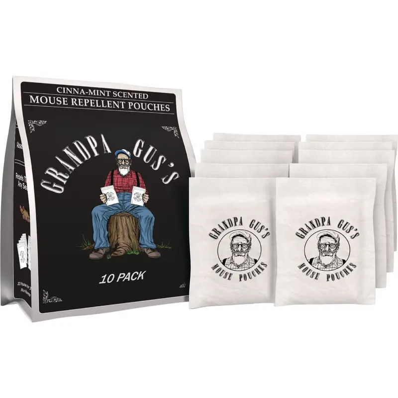 Grandpa Gus’S Natural Mouse Repellent – All-Natural Granular Pouches (10-Pack) 1