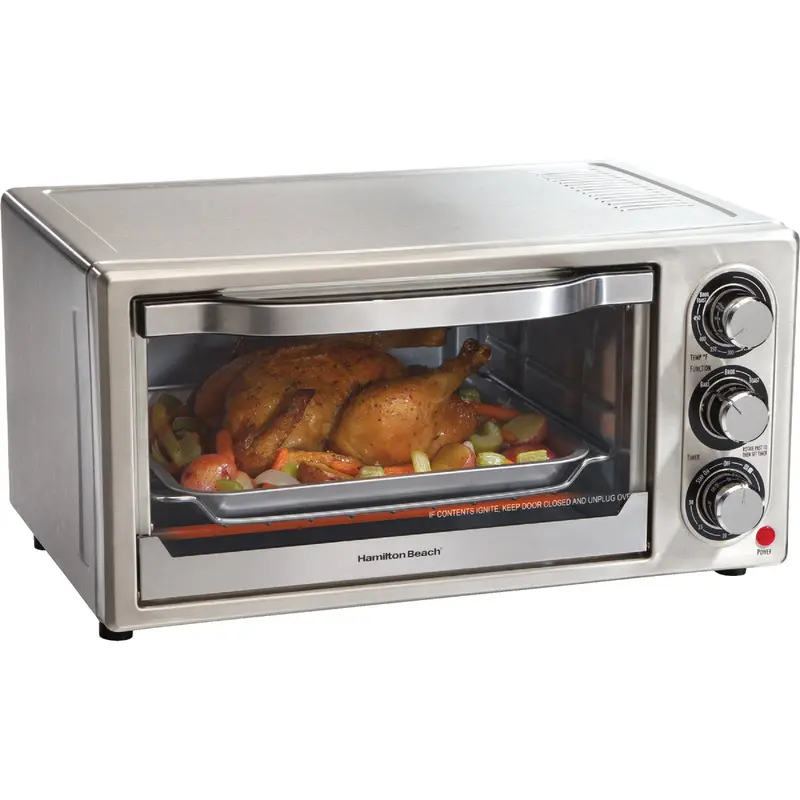 Hamilton Beach 6-Slice Toaster Oven – Stainless Steel, 3 Toast Settings, Compact Countertop Appliance 1