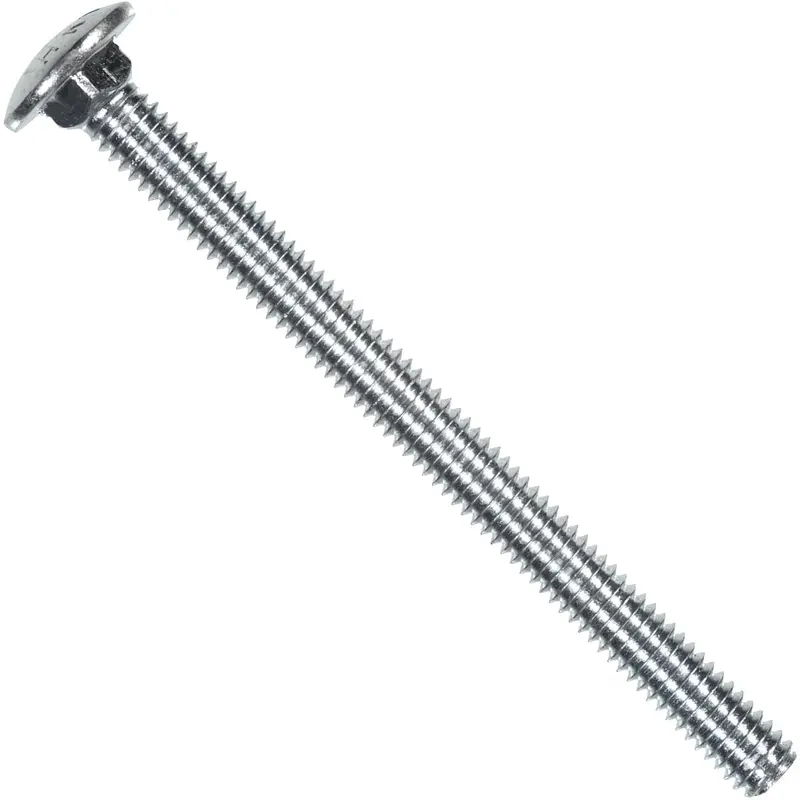 Hillman Grade 2 Zinc-Plated Carriage Bolts – 3/8" Diameter X 5" Length, Pack Of 50 1