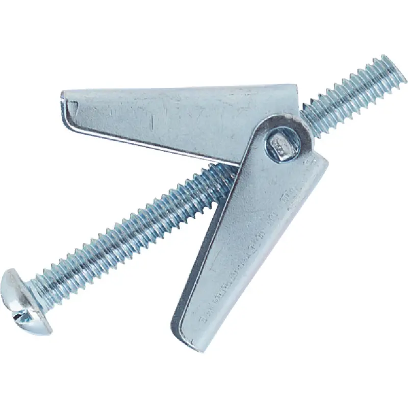 Hillman Round Head Toggle Bolts – 1/8-Inch × 3-Inch Hollow Wall Anchors (50-Pack) 1