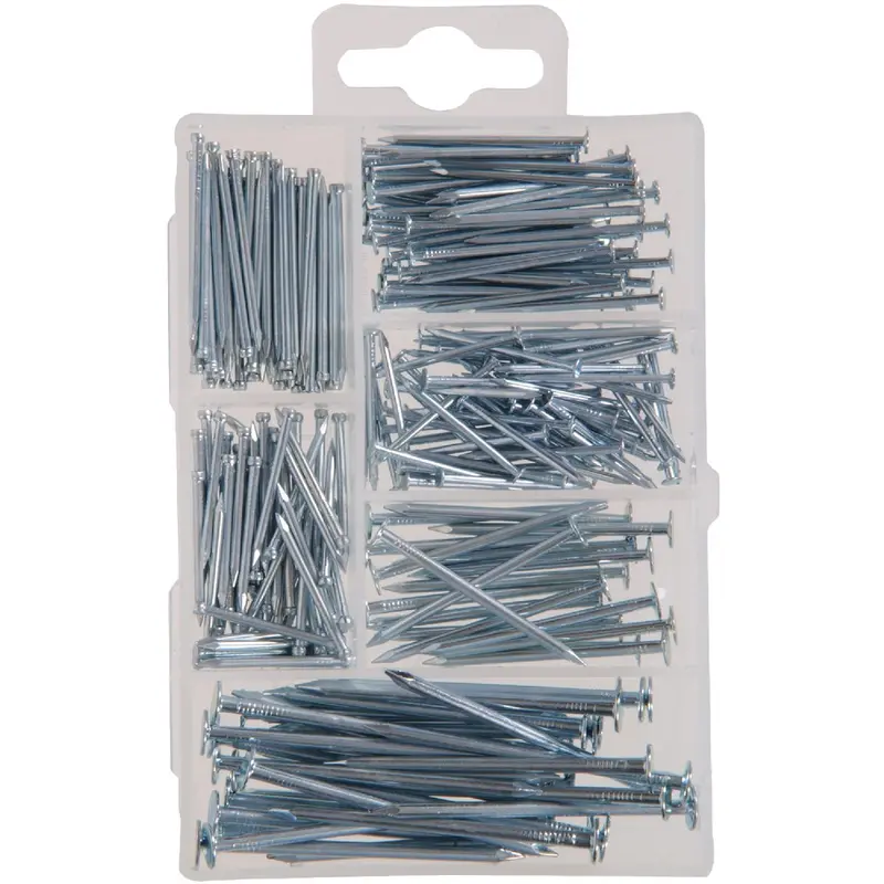 Hillman Steel Wire Nail And Brad Assortment Kit – 266-Piece Collection 1
