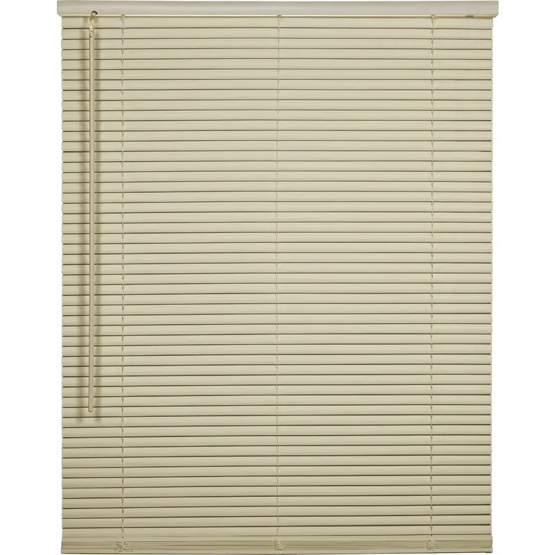 Home Impressions Cordless Mini Blind – Ivory Vinyl, 60-Inch X 64-Inch Light Filtering 1