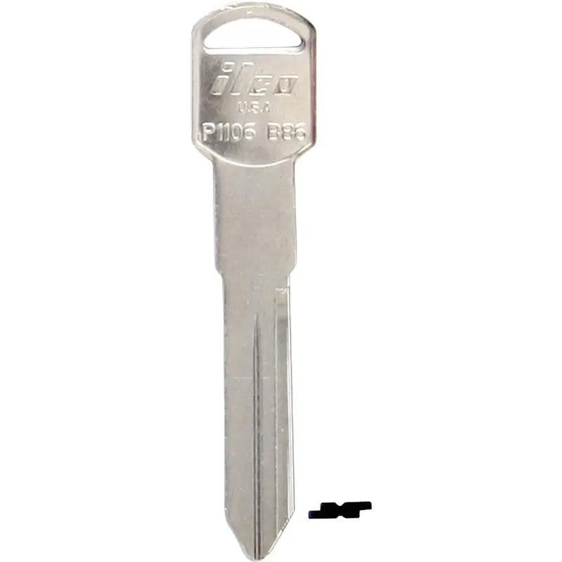 Ilco Gm Automotive Key Blanks – Nickel-Plated B86, 10-Pack 1