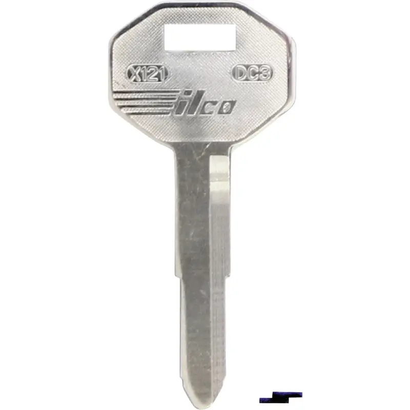 Ilco Gm Replacement Key Blank – Nickel-Plated Dc3, 10-Pack For General Motors Vehicles 1