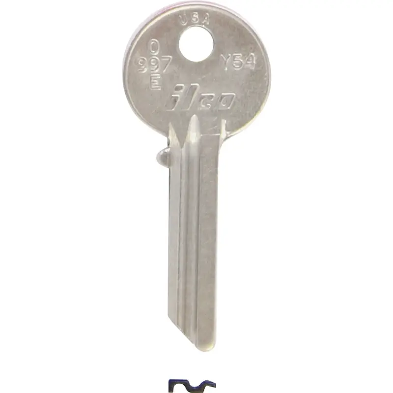 Ilco Yale Nickel-Plated House Keys – Y54 Model, 10-Pack 1