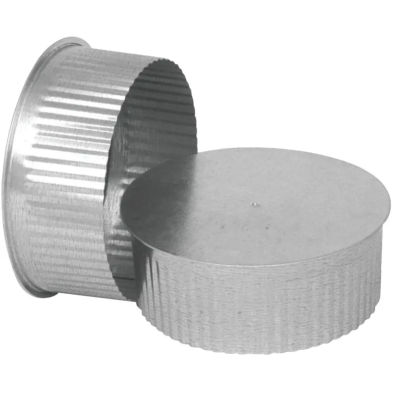 Imperial 30-Gauge Galvanized Steel Tee Cap And Plug – 8 Inch Length 1