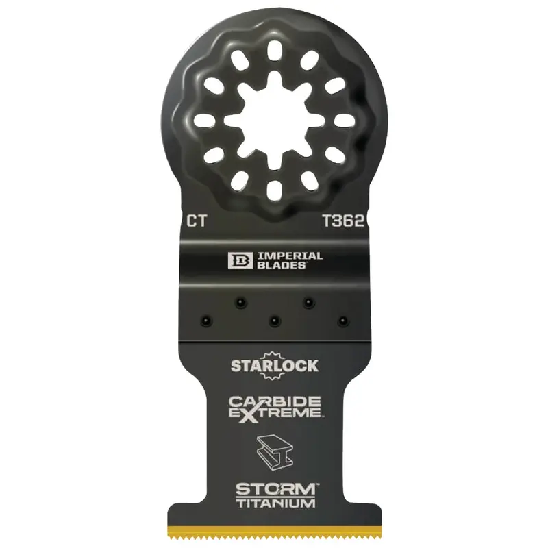 Imperial Blades Starlock Oscillating Tool Blade – 1-3/8" Carbide-Titanium Extreme Storm For Metal Cutting 1