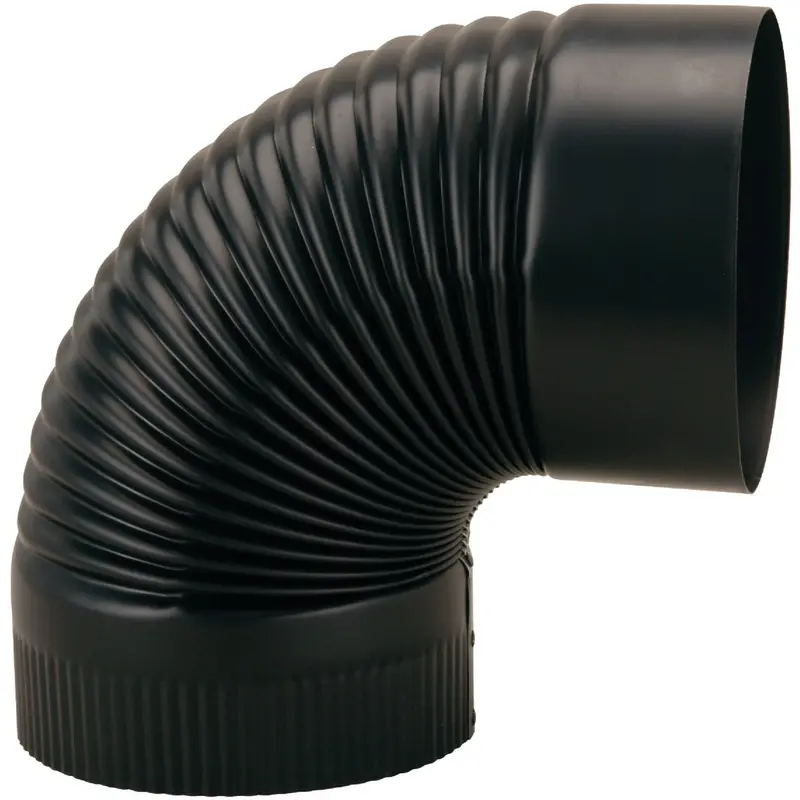 Imperial Single-Wall 90° Crimped Elbow – 4 In. Duct Fitting 1