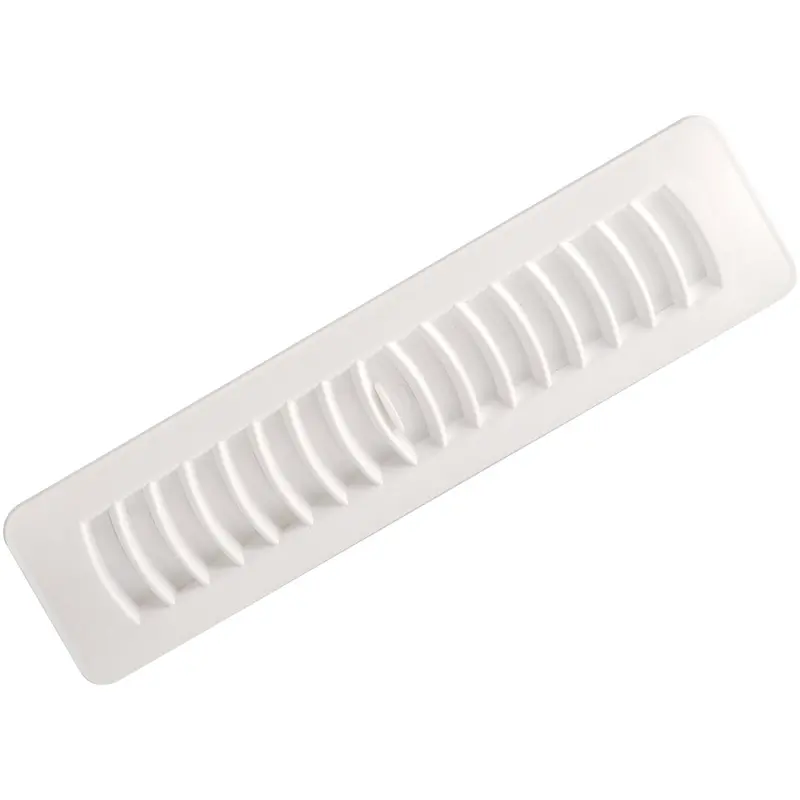 Imperial White Plastic Louvered Floor Register – 2-1/4-Inch X 12-Inch 1