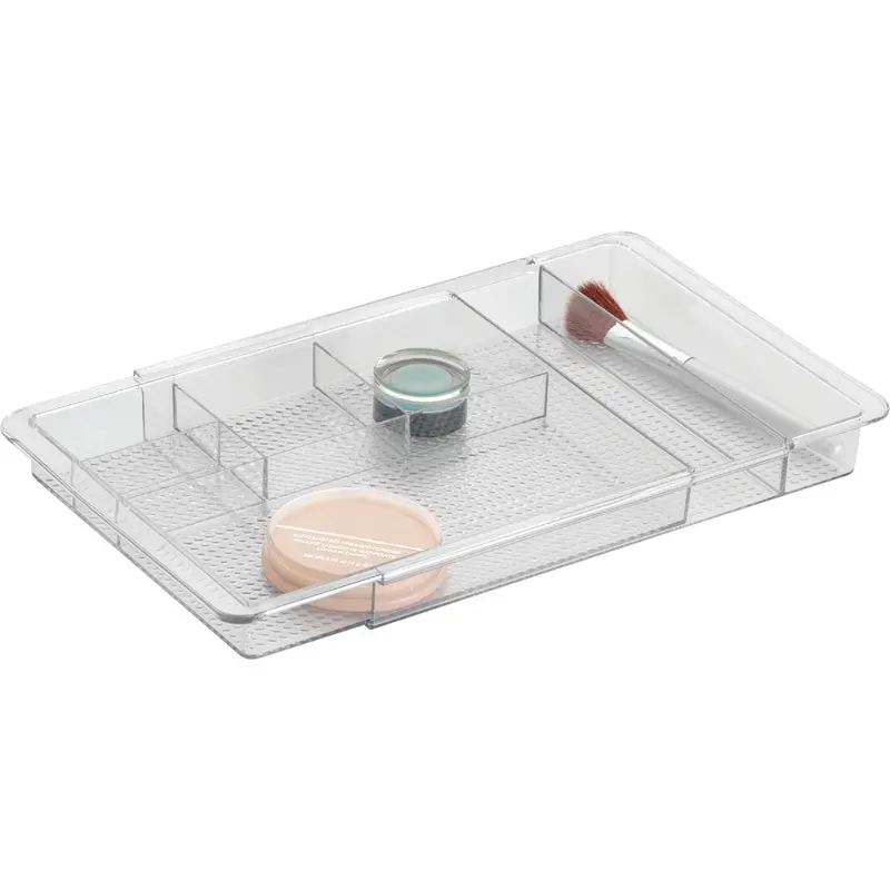 Interdesign Clarity Expandable Drawer Organizer – Clear Acrylic, 7.75" X 19" 1