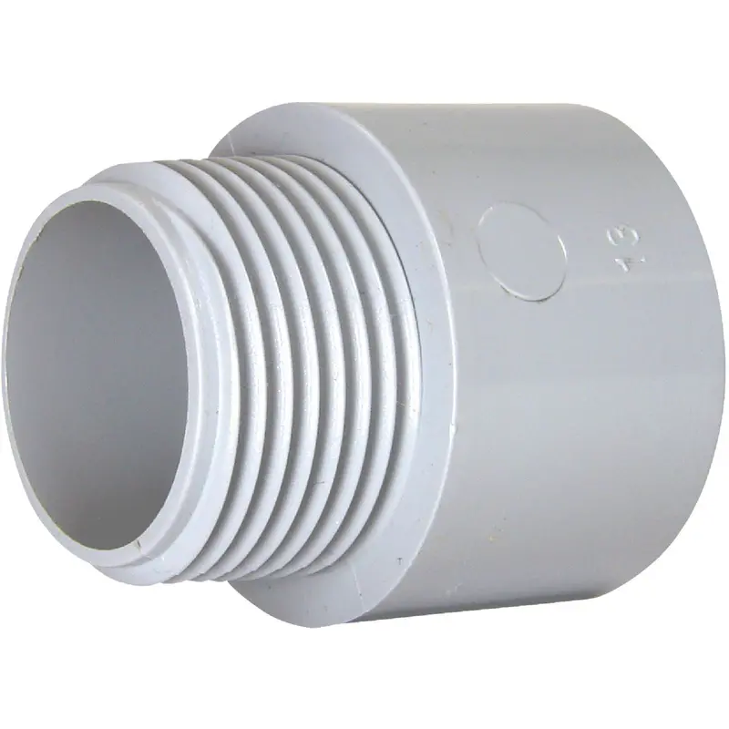Ipex Kraloy Pvc Terminal Adapter — 1.5" Hub × Male Pipe Thread 1