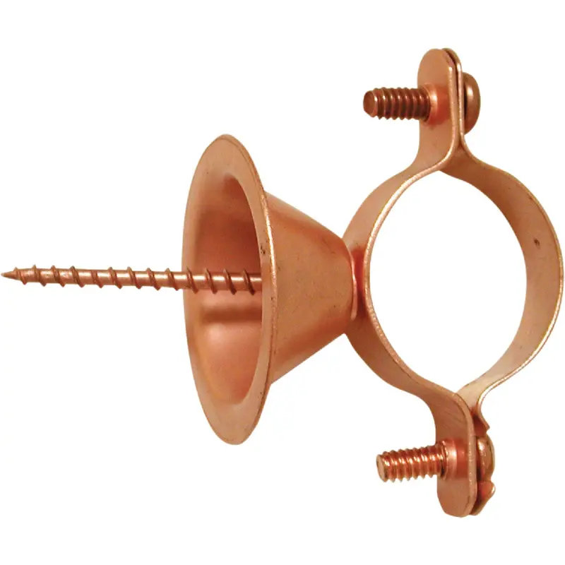 Jones Stephens Bell-Type Pipe Hanger – 1-Inch Copper-Coated Steel Support Bracket 1