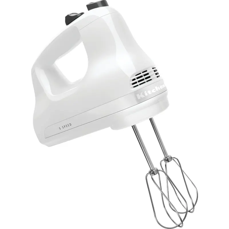 Kitchenaid Ultra Power Hand Mixer – 5-Speed White Standalone Kitchen Appliance 1