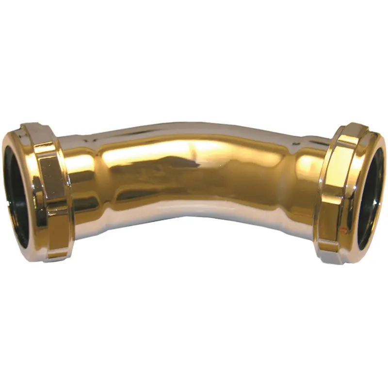 Lasco Chrome-Plated Elbow Fitting – 1-1/4" Size, Durable Plumbing Connector 1