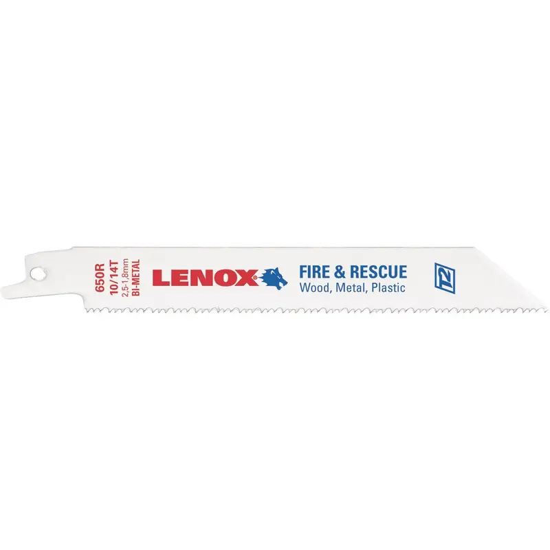 Lenox Fire & Rescue Demolition Reciprocating Saw Blades – 6-Inch, 10 Tpi (2-Pack) 1