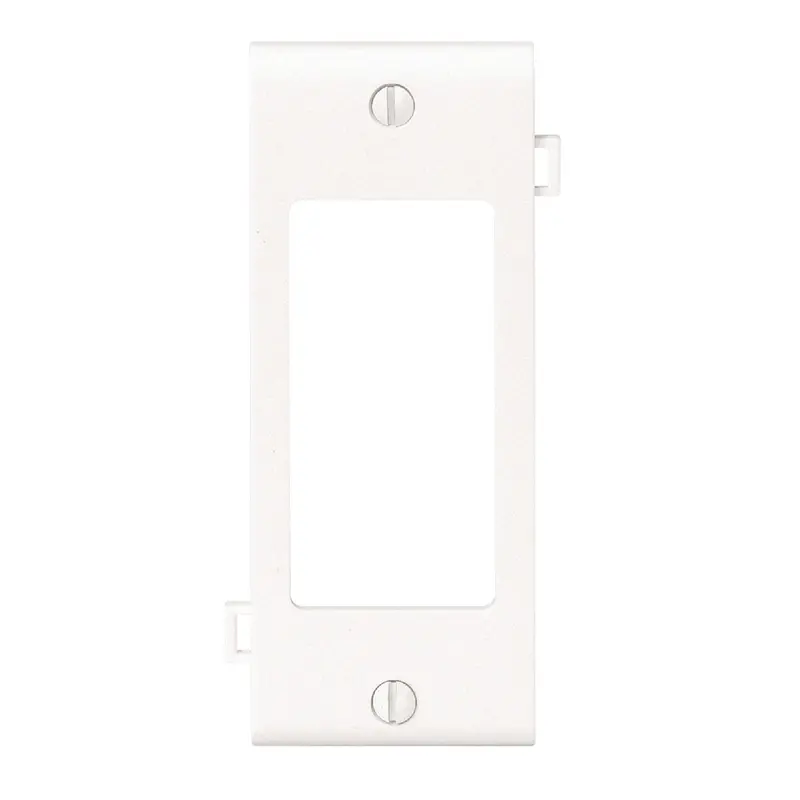 Leviton Decorator-Style Wall Plate – 1-Gang Plastic Rocker Center Panel, White 1