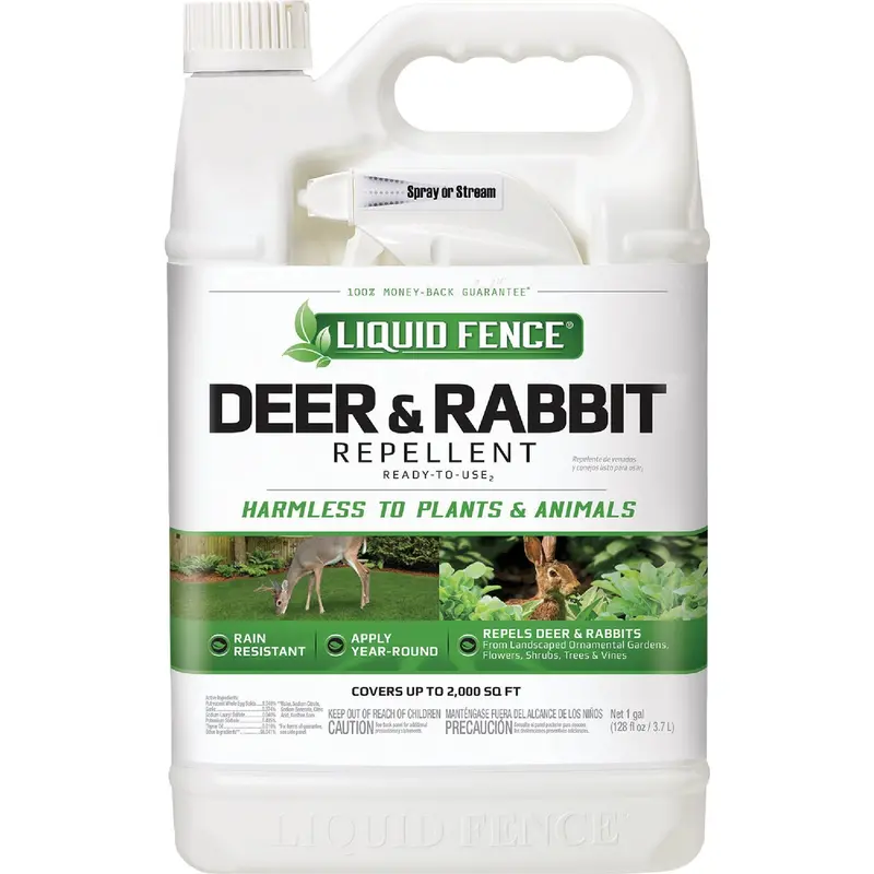 Liquid Fence Ready-To-Use Repellent – 1-Gallon Deer And Rabbit Deterrent 1