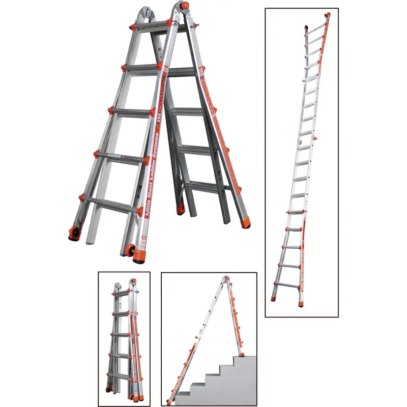 Little Giant Alta-One Aluminum Telescoping Ladder – 22 Ft Reach, 250 Lb Type I Duty Rating 1